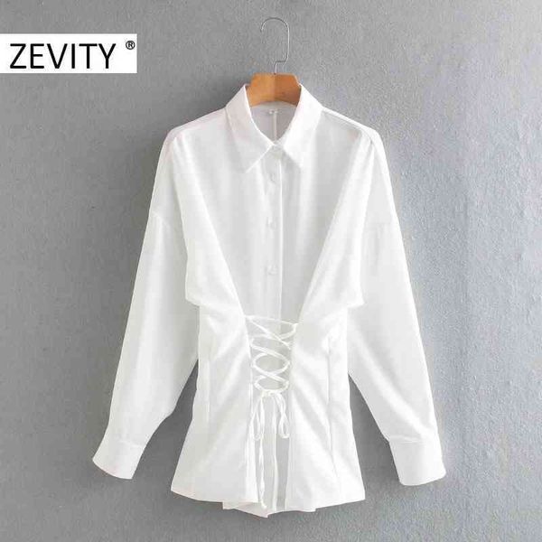 zevity women fashion waist bandage casual slim smock blouse office ladies business shirts chic femininas blusas ls7306 210419, White
zevity women fashion waist bandage casual slim smock blouse office ladies business shirts chic femininas blusas ls7306 210419, White