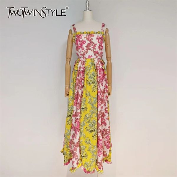 vintage print sling dress for women square collar sleeveless high waist hit color maxi dresses female clothing 210520, Black;gray
vintage print sling dress for women square collar sleeveless high waist hit color maxi dresses female clothing 210520, Black;gray