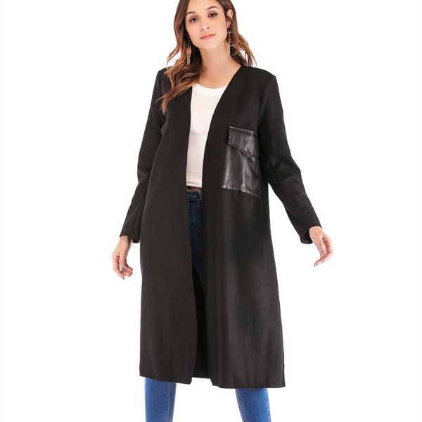 women's trench coats 2021 autumn women fashion solid color jacket female all-match outwear ladies long section coat girls cardi, Tan;black
women's trench coats 2021 autumn women fashion solid color jacket female all-match outwear ladies long section coat girls cardi, Tan;black