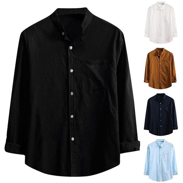 men's casual shirts autumn and winter fashion solid color lapel long-sleeved shirt, White;black
men's casual shirts autumn and winter fashion solid color lapel long-sleeved shirt, White;black