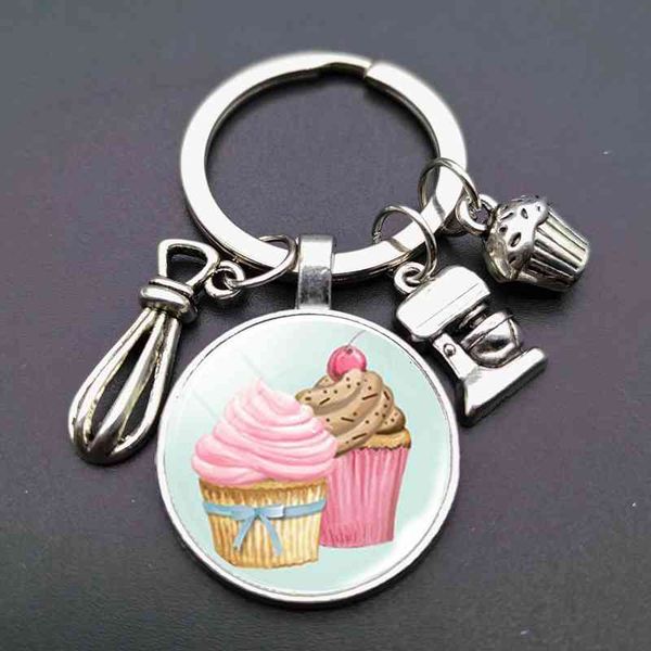 keychains delicious cream cake glass piece alloy keychain gift for girlfriend, Silver
keychains delicious cream cake glass piece alloy keychain gift for girlfriend, Silver