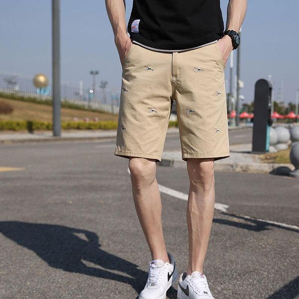 men's shorts summer 2021 cotton casual bermudas beach men embroidery jogging street cargo man, White;black
men's shorts summer 2021 cotton casual bermudas beach men embroidery jogging street cargo man, White;black
