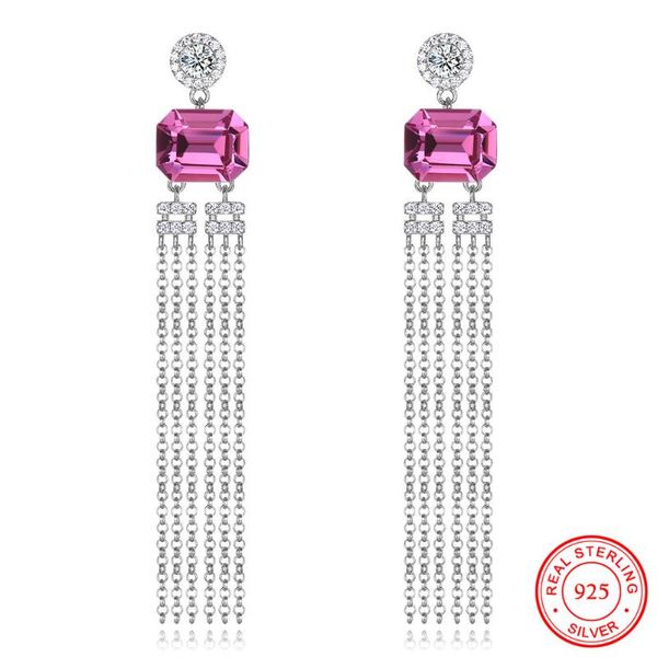 dangle & chandelier s925 sterling silver exquisite pink square austrian crystal drop earrings long tassel for women elegant bridal jewelry
dangle & chandelier s925 sterling silver exquisite pink square austrian crystal drop earrings long tassel for women elegant bridal jewelry