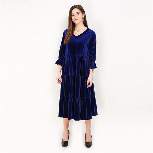 plus size dresses 2021 retro women three quarter sleeves dress vintage ruffles elegant midi high waist v-neck vestidos l-8xl, Black
plus size dresses 2021 retro women three quarter sleeves dress vintage ruffles elegant midi high waist v-neck vestidos l-8xl, Black