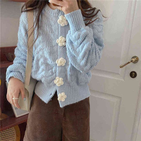 casual dresses autumn and winter 2022 thickened handmade flower cardigan loose coat long sleeve button knit sweater, Black;gray
casual dresses autumn and winter 2022 thickened handmade flower cardigan loose coat long sleeve button knit sweater, Black;gray