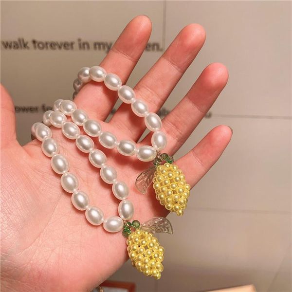 pendant necklaces 2021 ins cut yellow fruits pineapple woven simulated pearls necklace for women exquisite party jewelry gifts, Silver
pendant necklaces 2021 ins cut yellow fruits pineapple woven simulated pearls necklace for women exquisite party jewelry gifts, Silver