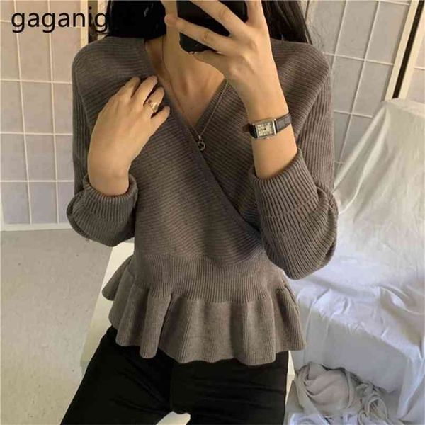 knit ruffles women sweater fashion solid slim office lady pullover autumn winter sweaters chic korean pull femme 210601, White
knit ruffles women sweater fashion solid slim office lady pullover autumn winter sweaters chic korean pull femme 210601, White