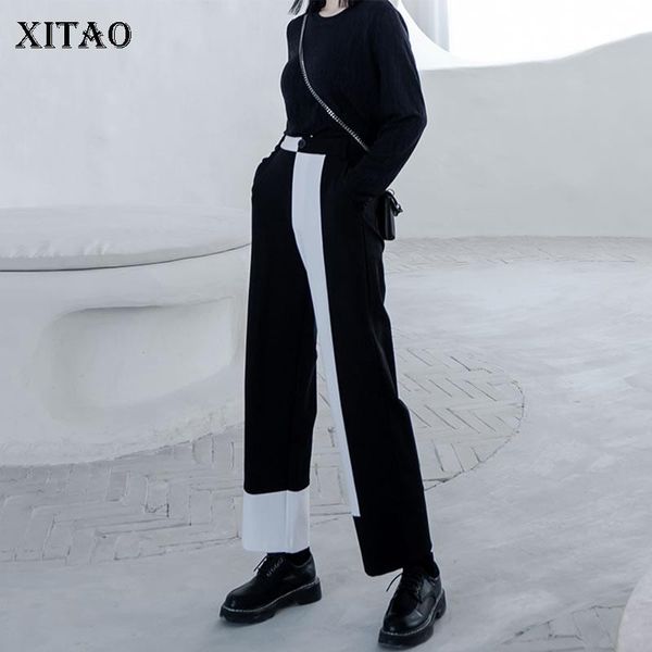 women's pants & capris xitao high waist harem fashion women irregular color matching patchwork 2021 autumn elegant loose zp2230, Black;white
women's pants & capris xitao high waist harem fashion women irregular color matching patchwork 2021 autumn elegant loose zp2230, Black;white