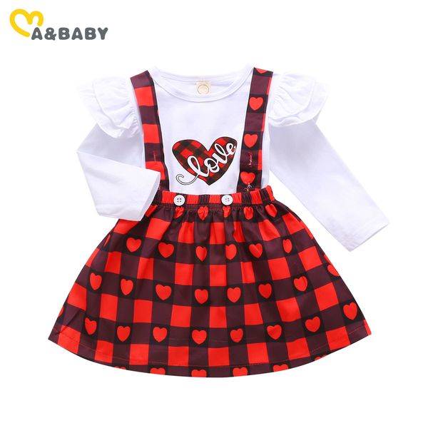 6m-4y valentine's day toddler infant baby kid girls clothes set ruffles letter t shirt red heart skirts outfits 210515, White
6m-4y valentine's day toddler infant baby kid girls clothes set ruffles letter t shirt red heart skirts outfits 210515, White