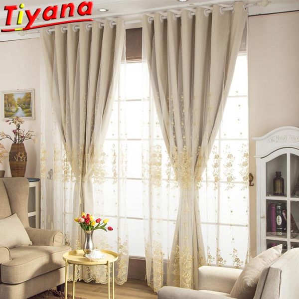 luxury golden rose embroidery tulle curtains for living room double elegant lace add beige cloth bedroom zh001#vt curtain & drapes
luxury golden rose embroidery tulle curtains for living room double elegant lace add beige cloth bedroom zh001#vt curtain & drapes