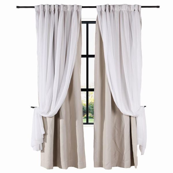 curtain & drapes 2-in-1 hanging hook belt back tab sheer blackout layered mix white voile for rod and track (1panel) drapifytex eli
curtain & drapes 2-in-1 hanging hook belt back tab sheer blackout layered mix white voile for rod and track (1panel) drapifytex eli