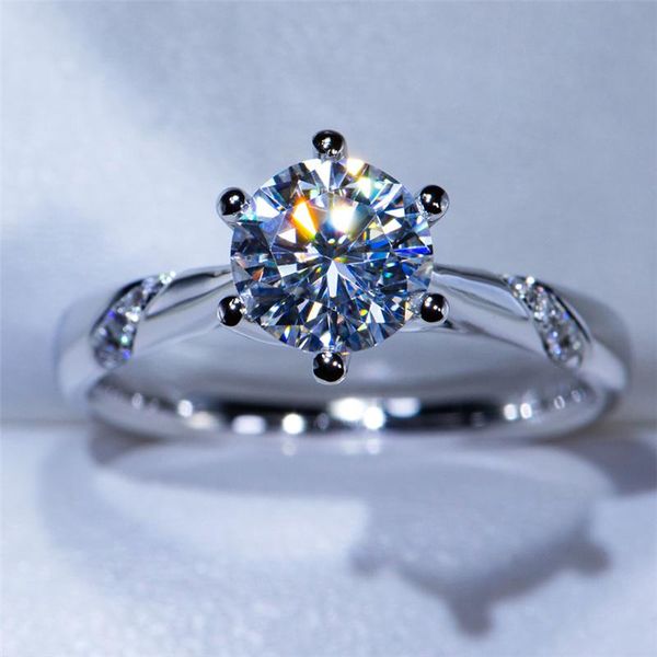 cluster rings 14k white gold ring 1.5ct round cut moissanite simple style engagement anniversary for women, Golden;silver
cluster rings 14k white gold ring 1.5ct round cut moissanite simple style engagement anniversary for women, Golden;silver