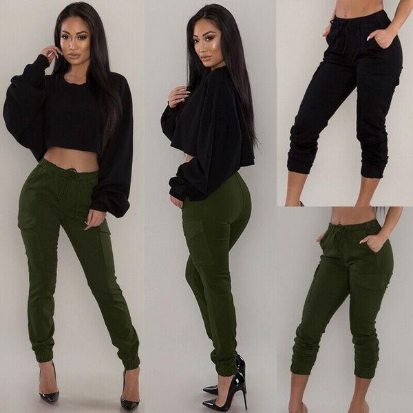women's pants & capris women stretch high waist skinny cargo long slim fit trousers, Black;white
women's pants & capris women stretch high waist skinny cargo long slim fit trousers, Black;white
