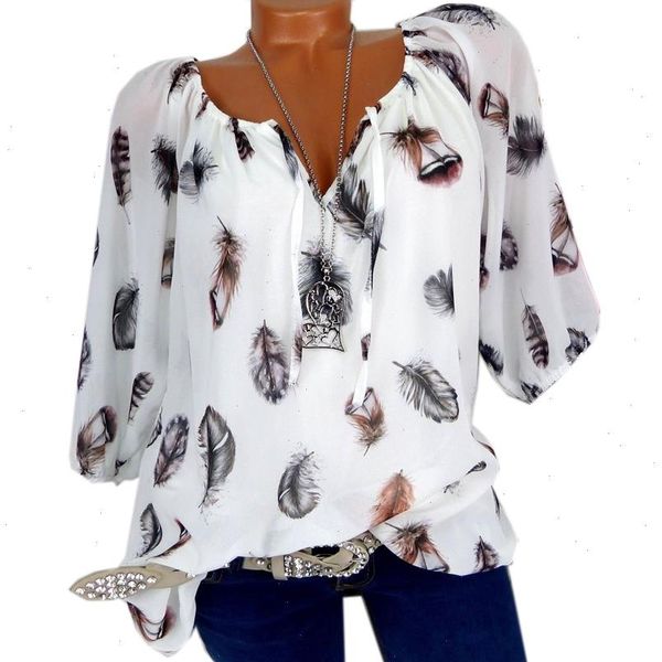 fashion womens women blouses summer casual blouse loose feather print v neck half sleeve shirts blusas 5xl plus, White
fashion womens women blouses summer casual blouse loose feather print v neck half sleeve shirts blusas 5xl plus, White