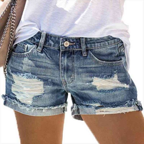 high waist casual ripped womens short jeans summer zipper pockets denim pants, White;black
high waist casual ripped womens short jeans summer zipper pockets denim pants, White;black