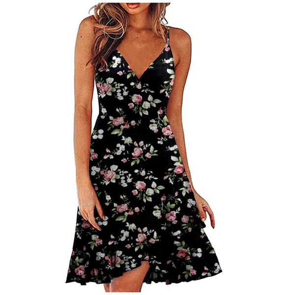 casual dresses ladies slim printed adjustable buckle shoulder strap ruffled sling dress loose female street plus size, Black;gray
casual dresses ladies slim printed adjustable buckle shoulder strap ruffled sling dress loose female street plus size, Black;gray