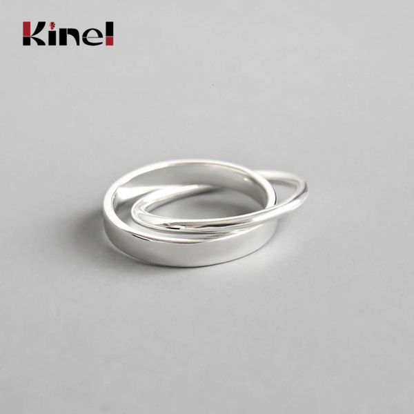vwomen jkinel 100% double pure 925 for sterling silver rings interlock circle anel feminino female wholesale jewelry party giftskf
vwomen jkinel 100% double pure 925 for sterling silver rings interlock circle anel feminino female wholesale jewelry party giftskf