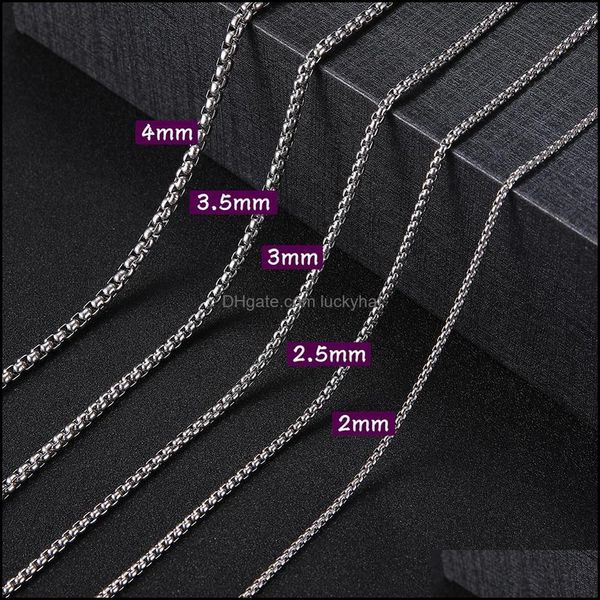 chains necklaces & pendants jewelryteamer round box stainless steel mens necklace womens chain thick jewelry aessories 2mm,2.5mm,m,3.5mm,4mm, Silver
chains necklaces & pendants jewelryteamer round box stainless steel mens necklace womens chain thick jewelry aessories 2mm,2.5mm,m,3.5mm,4mm, Silver