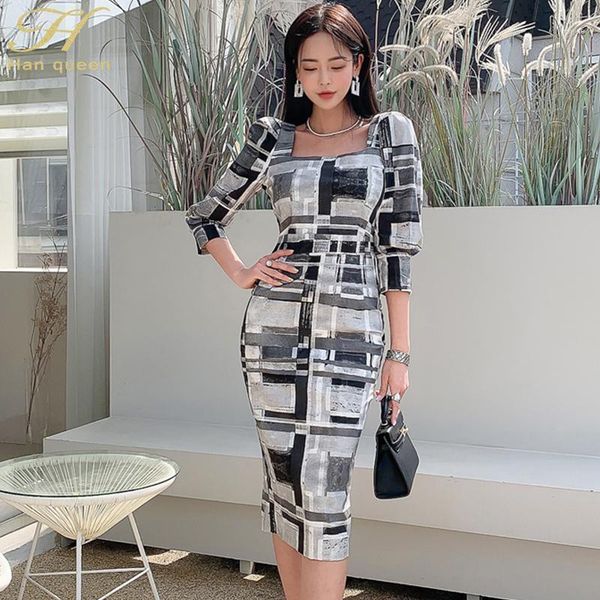 han queen elegant printing pencil dress women's summer office wear sheath dresses mid-calf occupation work bodycon vestidos casual, Black;gray
han queen elegant printing pencil dress women's summer office wear sheath dresses mid-calf occupation work bodycon vestidos casual, Black;gray