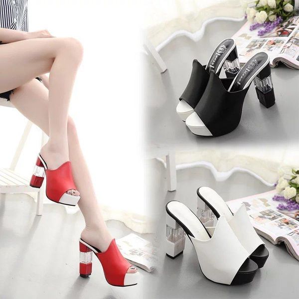 slippers shoes low square heel peep toe ladies' slipers women heeled mules big size block 2021 high basic rubber slides pu, Black
slippers shoes low square heel peep toe ladies' slipers women heeled mules big size block 2021 high basic rubber slides pu, Black