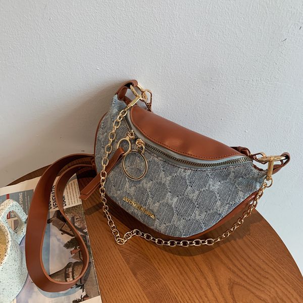 hangbags this year's popular waist bag ins denim chest small women's 2021 fashion versatile messenger
hangbags this year's popular waist bag ins denim chest small women's 2021 fashion versatile messenger