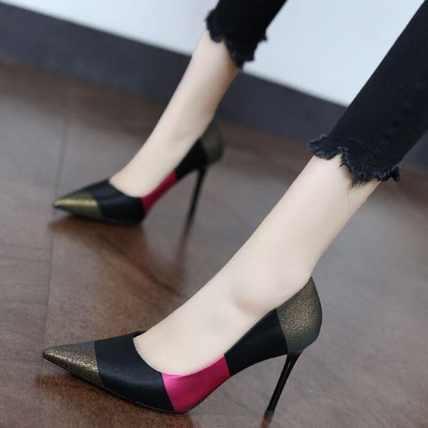 dress shoes wedding colorblock striped high heels pointed toe stiletto ladies boat mary jane, Black
dress shoes wedding colorblock striped high heels pointed toe stiletto ladies boat mary jane, Black