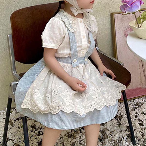 clothing sets girls summer short sleeve t-shirt girl casual lattice skirt for children hollow out baby clothes outfits, White
clothing sets girls summer short sleeve t-shirt girl casual lattice skirt for children hollow out baby clothes outfits, White