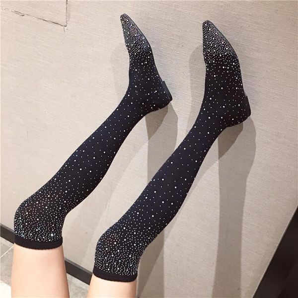 boots charm2021 water drill socks slim elastic women's flat bottomed pointed knee long tube thin, Black
boots charm2021 water drill socks slim elastic women's flat bottomed pointed knee long tube thin, Black