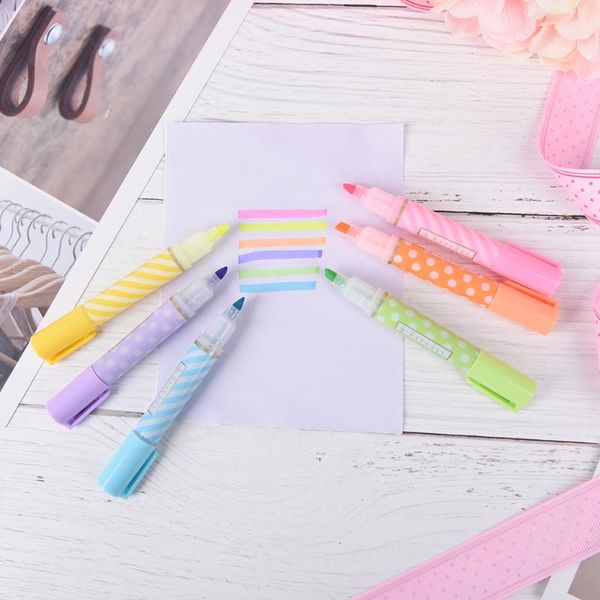 highlighters 6pcs/set kawaii mini highlighter pens beautiful learning supplies office stationery, Black;red
highlighters 6pcs/set kawaii mini highlighter pens beautiful learning supplies office stationery, Black;red