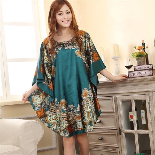 arrival green chinese summer womens sleepwears silk mini robe dress printed bath night gown flower j012, Black;red
arrival green chinese summer womens sleepwears silk mini robe dress printed bath night gown flower j012, Black;red