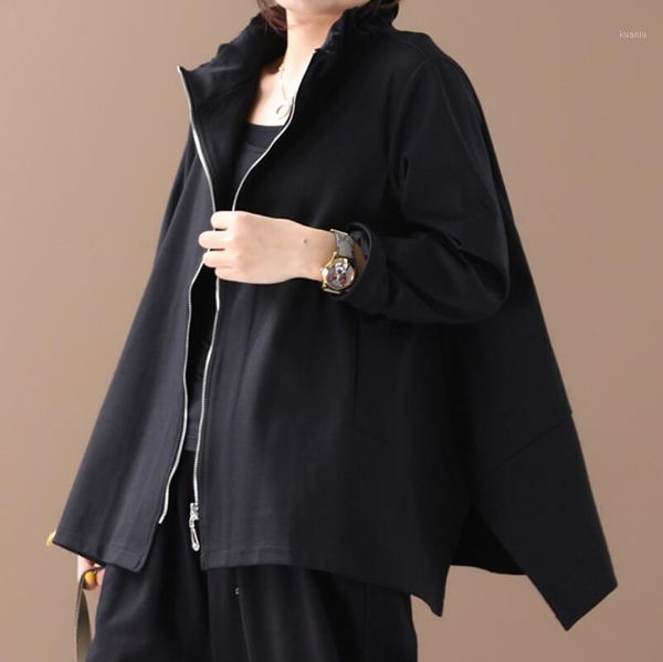 / spring women fashion personalized custom large size irregular short jacket with stand-up collar and loose wood /s--6xl women's jacket, Black;brown
/ spring women fashion personalized custom large size irregular short jacket with stand-up collar and loose wood /s--6xl women's jacket, Black;brown