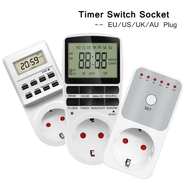 timers electronic digital timer switch socket kitchen outlet programmable timing control 220v eu us uk au plug
timers electronic digital timer switch socket kitchen outlet programmable timing control 220v eu us uk au plug