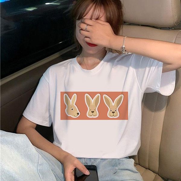women's t-shirt cartoon rabbits tshirt short sleeve tee women summer casual o-neck shirts female graphic tshirts clothing camisas muje, White
women's t-shirt cartoon rabbits tshirt short sleeve tee women summer casual o-neck shirts female graphic tshirts clothing camisas muje, White