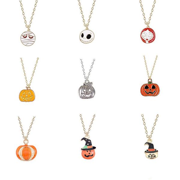 chains halloween necklace classic pumpkin head ghost alloy metal pendant men and women cartoon holiday fashion jewelry gift, Silver
chains halloween necklace classic pumpkin head ghost alloy metal pendant men and women cartoon holiday fashion jewelry gift, Silver