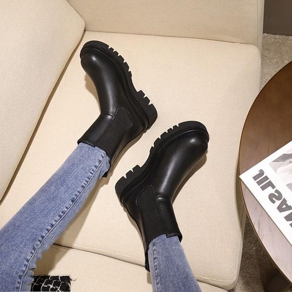 dress shoes same boots women's british mid heel thick soled knight sleeve motorcycle, Black
dress shoes same boots women's british mid heel thick soled knight sleeve motorcycle, Black