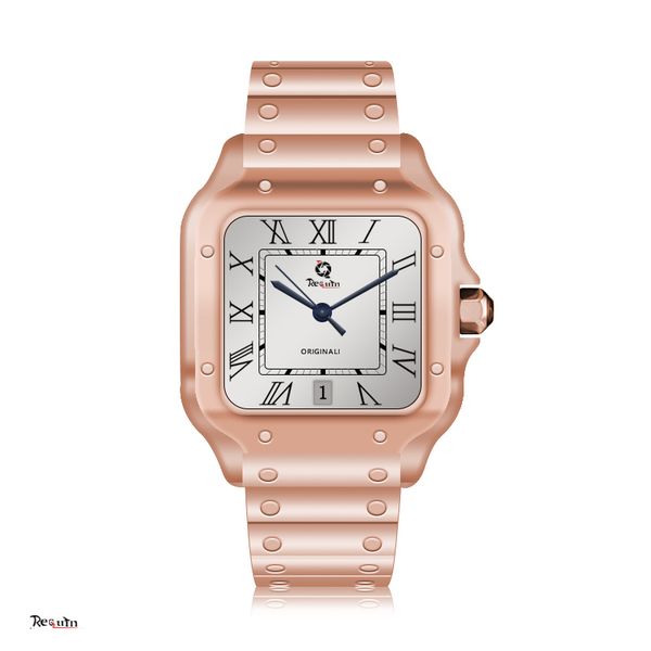 men's luxury automatic mechanical watch 100xl requin santo rose gold stainless steel case wssa three hands calendar dial sapphire water, Slivery;brown
men's luxury automatic mechanical watch 100xl requin santo rose gold stainless steel case wssa three hands calendar dial sapphire water, Slivery;brown