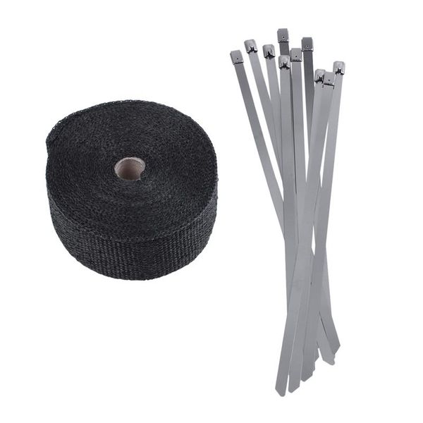 motorcycle exhaust system 10m x 5cm 2mm insulation tape for tube collector turbo high heat wrap black + 10 necklaces
motorcycle exhaust system 10m x 5cm 2mm insulation tape for tube collector turbo high heat wrap black + 10 necklaces