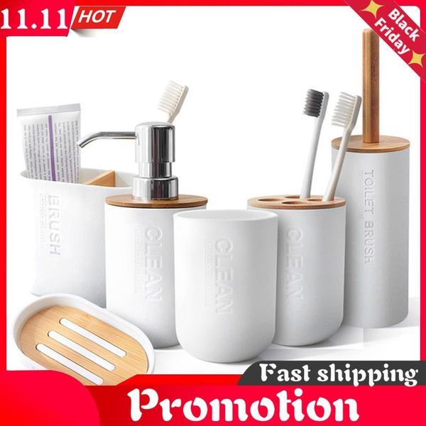 bamboo bathroom accessories toilet brush toothbrush holder soap dispenser set decoration bath accessory
bamboo bathroom accessories toilet brush toothbrush holder soap dispenser set decoration bath accessory