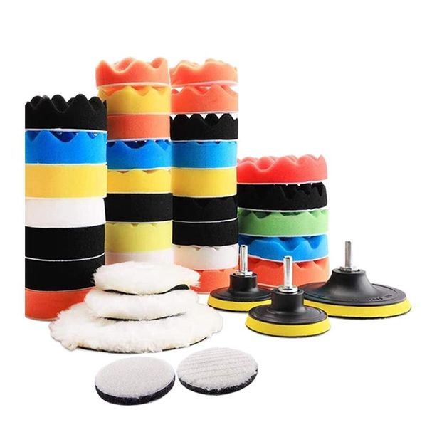 pcs polishing pad kit 2 in 1 car foam drill 7-5 inch & 31-3 buffing pads care polisher waxing towel
pcs polishing pad kit 2 in 1 car foam drill 7-5 inch & 31-3 buffing pads care polisher waxing towel