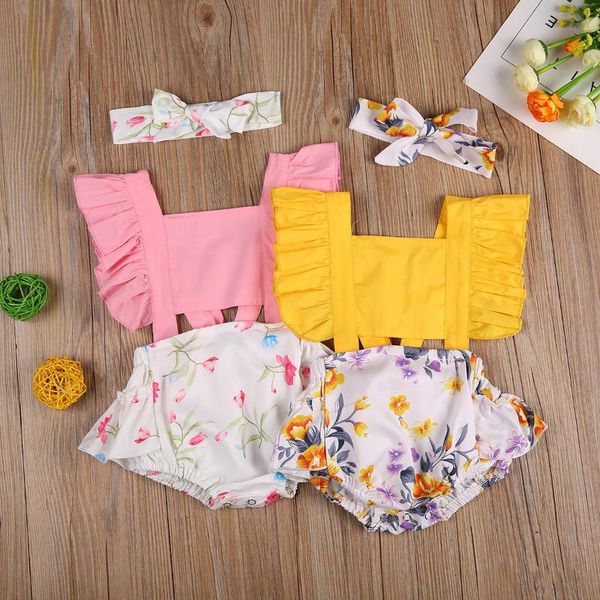 jumpsuits girls kids baby clothes floral jumpsuit casual ruffle bodysuit headbands 2pcs summer outfits set, Blue
jumpsuits girls kids baby clothes floral jumpsuit casual ruffle bodysuit headbands 2pcs summer outfits set, Blue