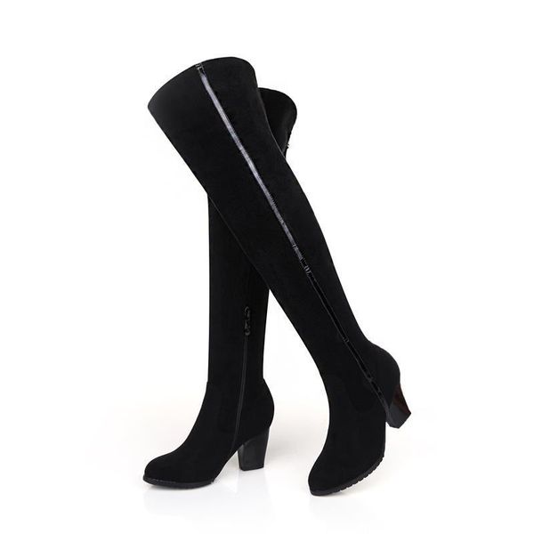 boots blxqpyt arrive genuine leather thick heels over the knee women motorcycle winter shoes, Black
boots blxqpyt arrive genuine leather thick heels over the knee women motorcycle winter shoes, Black