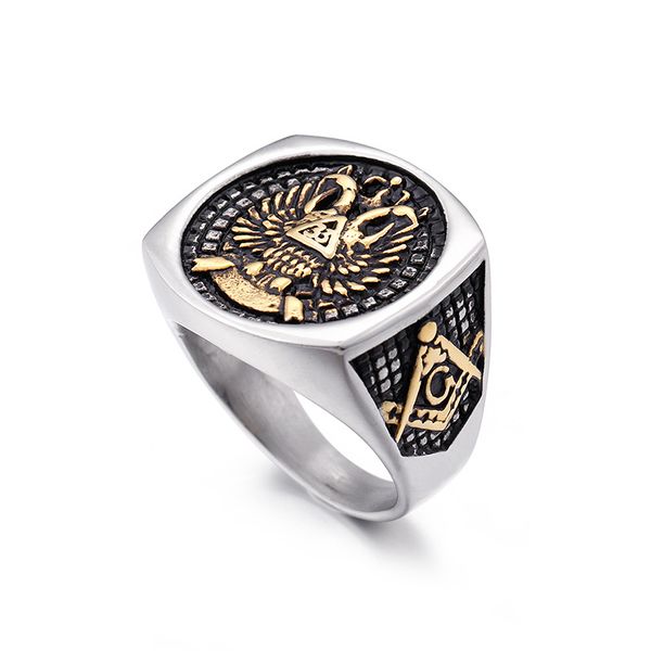 masons masonic 316 stainless steel ring masonic rings with eagle wings up 33rd degree ason jewel for scottish rite valleys men's jewelr, Golden;silver
masons masonic 316 stainless steel ring masonic rings with eagle wings up 33rd degree ason jewel for scottish rite valleys men's jewelr, Golden;silver