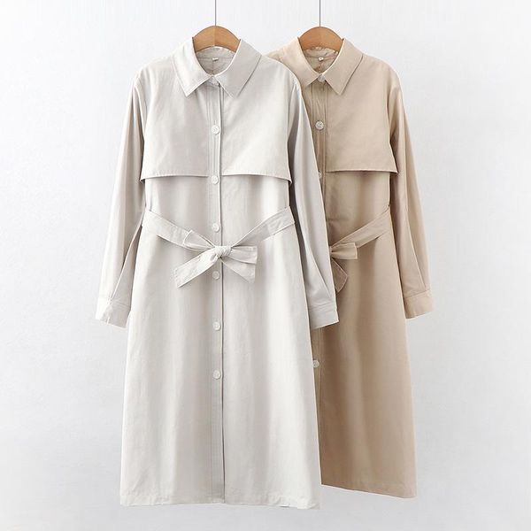 women's trench coats korean spring and autumn 2021 solid color long lapel belt parker single breasted windbreaker coat, Tan;black
women's trench coats korean spring and autumn 2021 solid color long lapel belt parker single breasted windbreaker coat, Tan;black