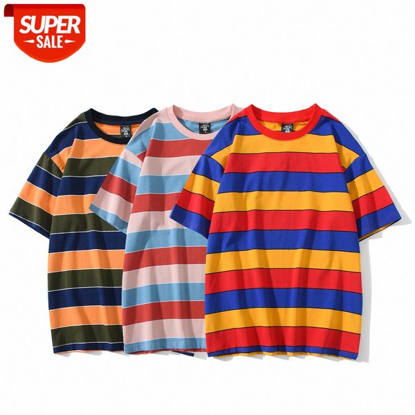 spring and summer short-sleeved collarless color-blocking striped pullover shirt casual youth loose t-shirt #1b9v, White;black
spring and summer short-sleeved collarless color-blocking striped pullover shirt casual youth loose t-shirt #1b9v, White;black