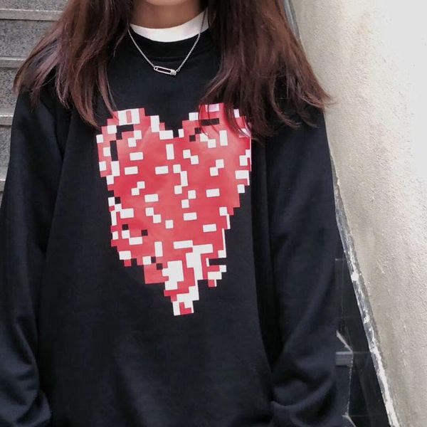 women's hoodies & sweatshirts korea y2k ulzzang heart print plus velvet oversize kawaii female sweatshirt pullover vintage women cloth, Black
women's hoodies & sweatshirts korea y2k ulzzang heart print plus velvet oversize kawaii female sweatshirt pullover vintage women cloth, Black