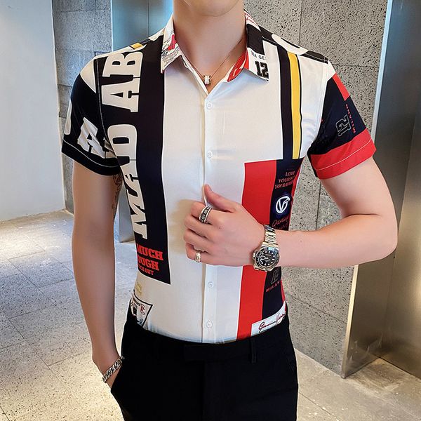 men's shirts shirt fashions short sleeves 2021 will see personality british male shirts fashion trendy clothes dr8m, White;black
men's shirts shirt fashions short sleeves 2021 will see personality british male shirts fashion trendy clothes dr8m, White;black