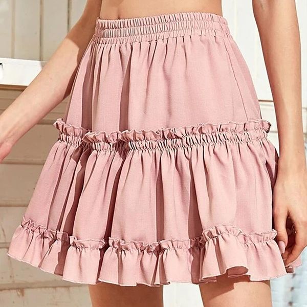skirts women summer chic solid ruffled a-line mini skirt vintage elastic high waist pleated female holiday beach ladies short, Black
skirts women summer chic solid ruffled a-line mini skirt vintage elastic high waist pleated female holiday beach ladies short, Black