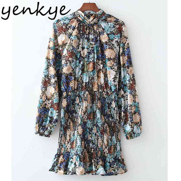 vintage floral print hem elastic package hip dress women high neck long sleeve summer plus size short vestido 210430, Black;gray
vintage floral print hem elastic package hip dress women high neck long sleeve summer plus size short vestido 210430, Black;gray