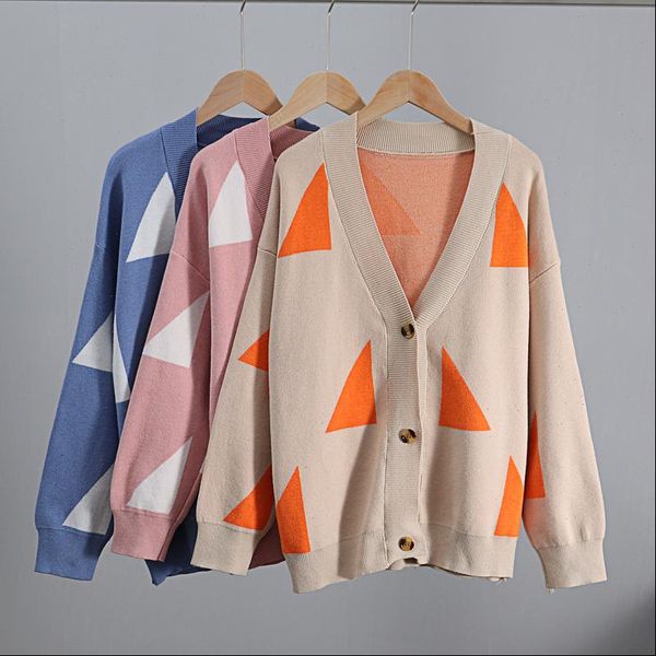 geomatric women sweater v neck loose knit cardigans autumn winter long sleeve thicken open cardigan jacket coat outfits, White;black
geomatric women sweater v neck loose knit cardigans autumn winter long sleeve thicken open cardigan jacket coat outfits, White;black