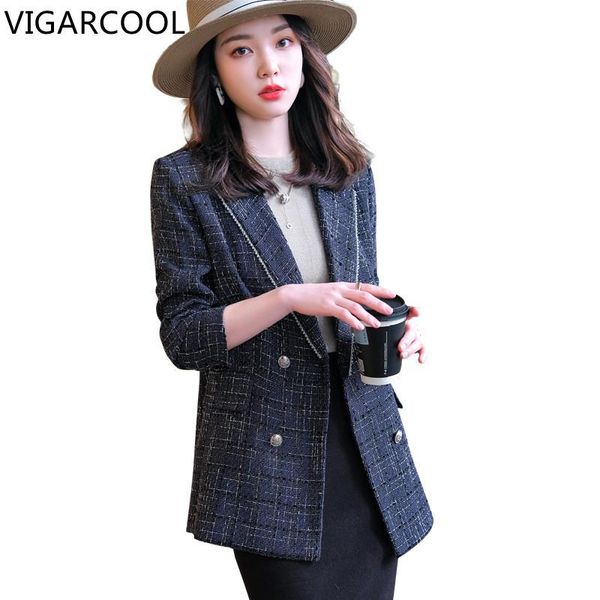 women's suits & blazers long sleeved double breasted high-quality suit 2021 small fragrance slim temperament coat white-collar female, White;black
women's suits & blazers long sleeved double breasted high-quality suit 2021 small fragrance slim temperament coat white-collar female, White;black